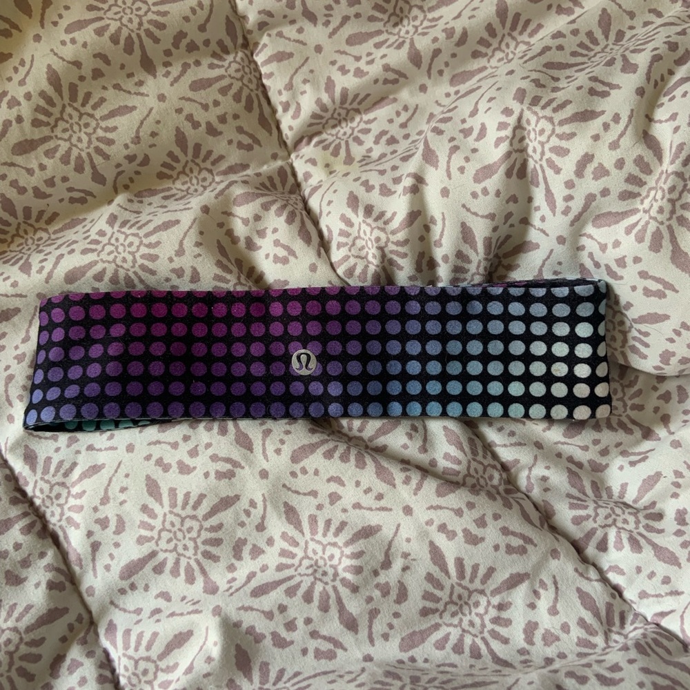 Super cute Lululemon headband- purple & blue one size